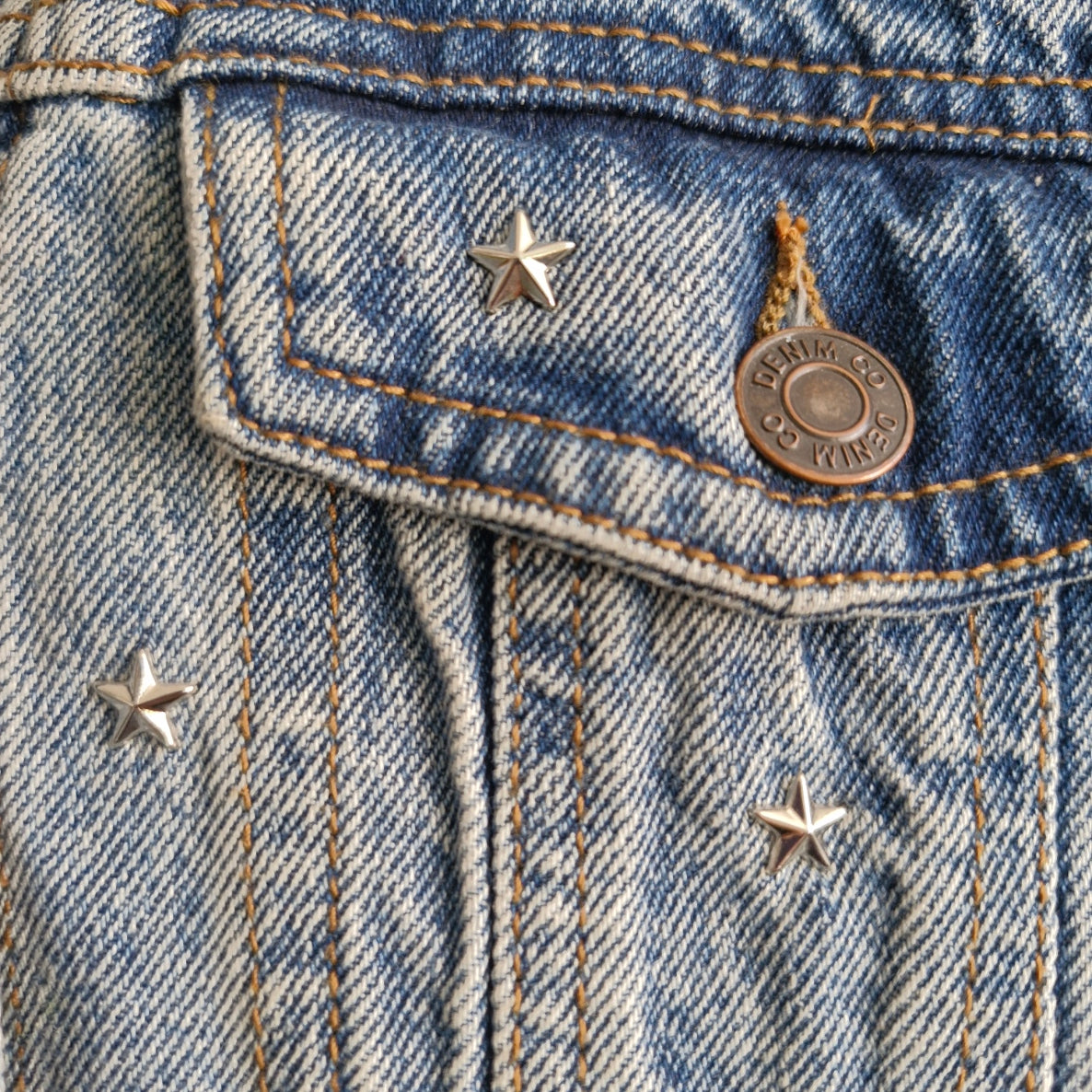 Phoenix Angel Wing Denim Waistcoat - Denim Co Size 12