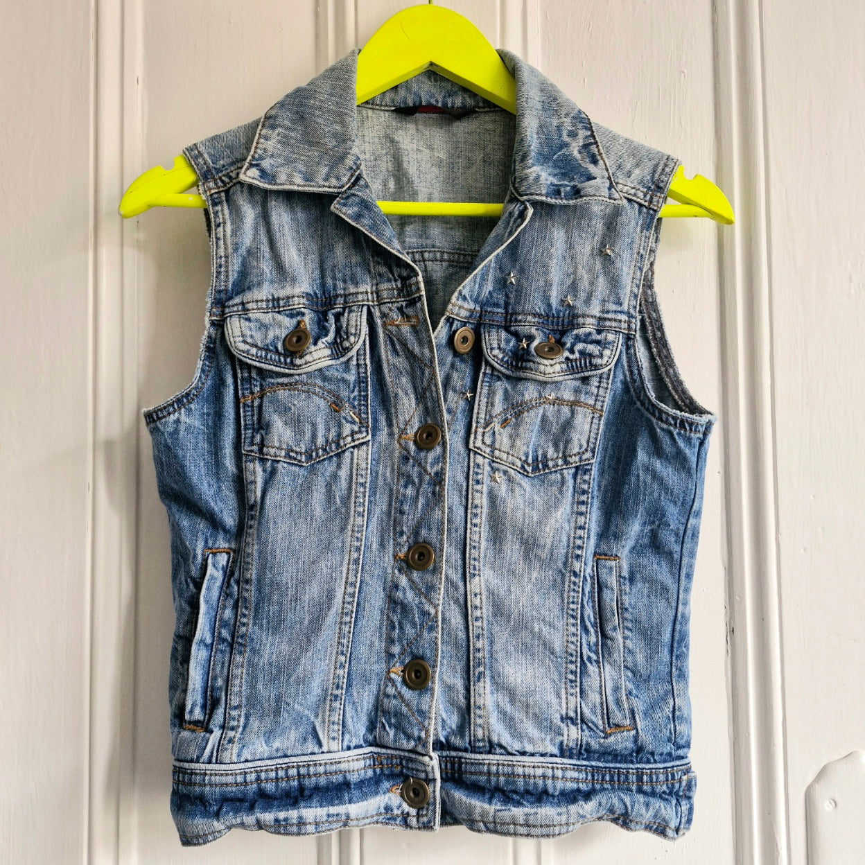 Rainbow Wing Denim Waistcoat - Size 10