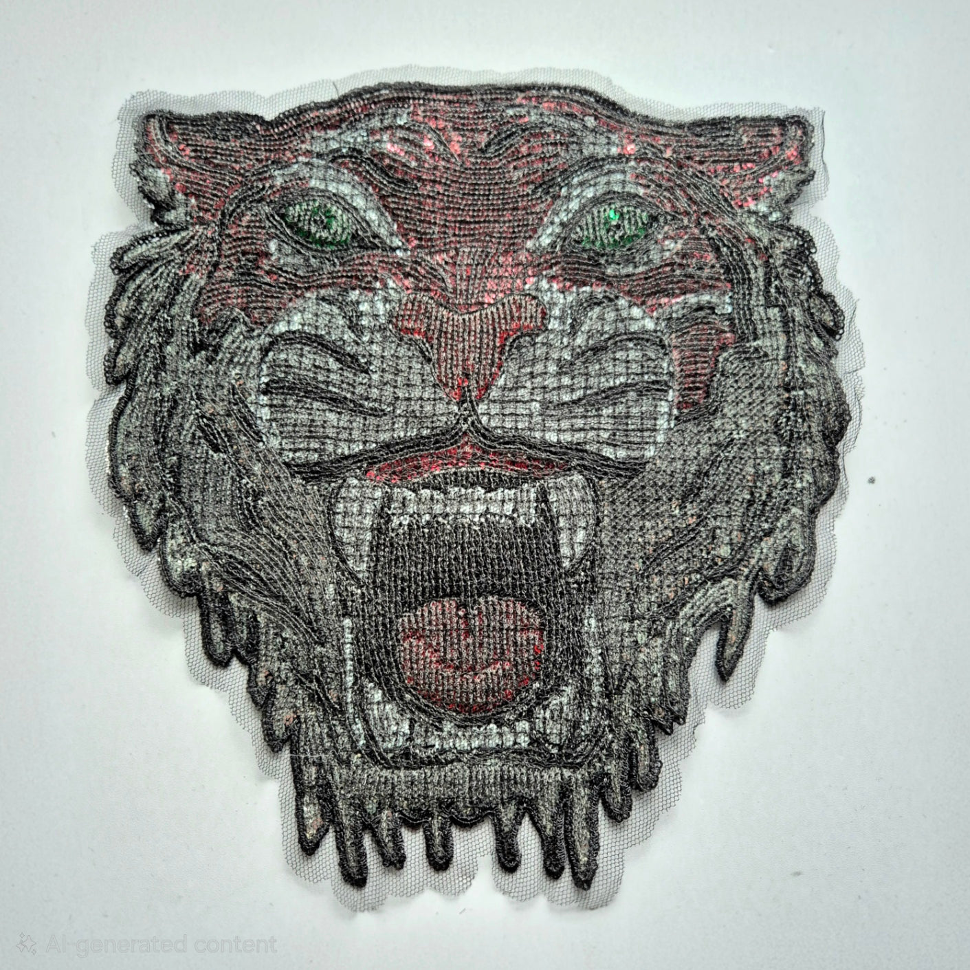 Sequin Tiger Back Patch- Large - SEW ON