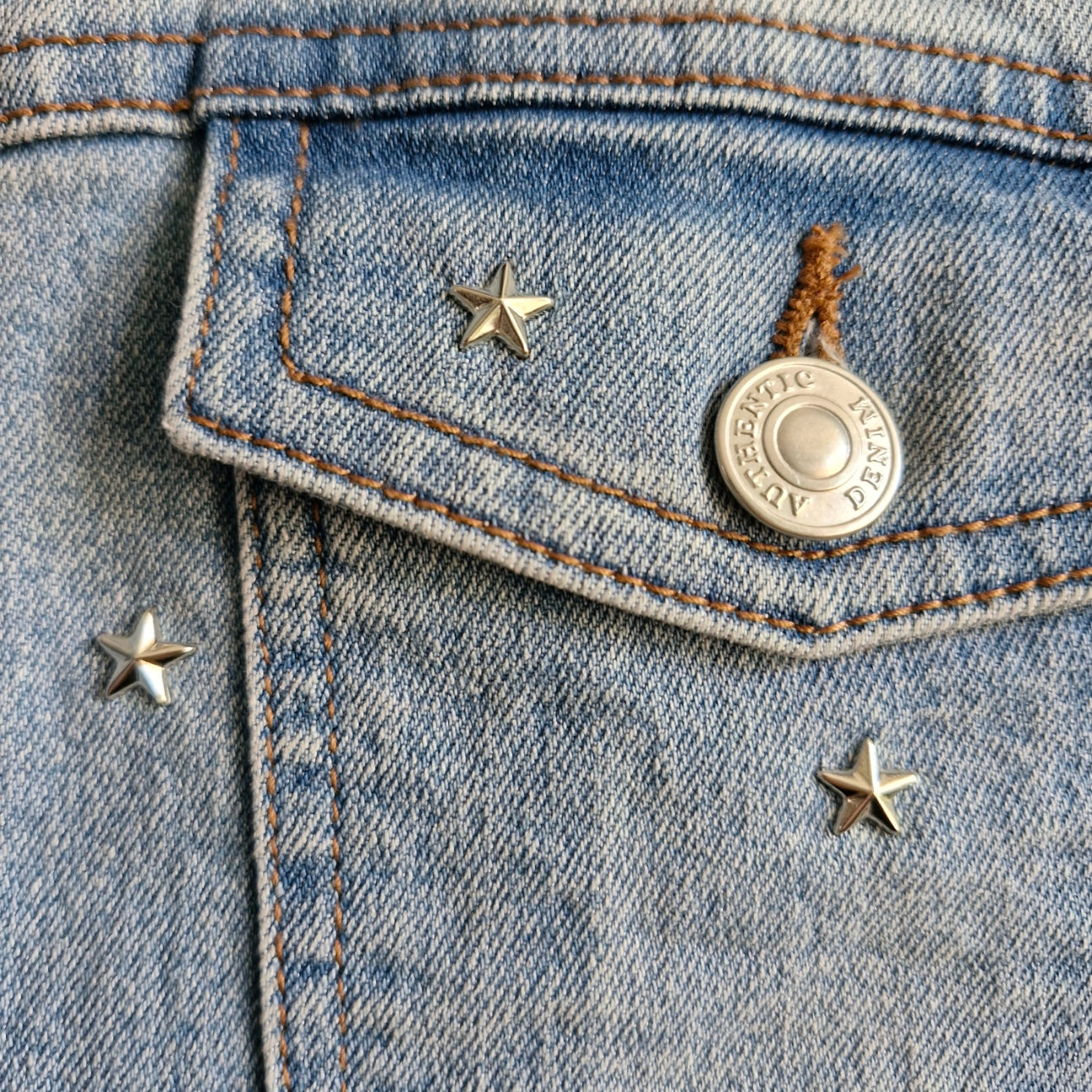 Silver Angel Wing Denim Waiscoat - Papaya Size 20