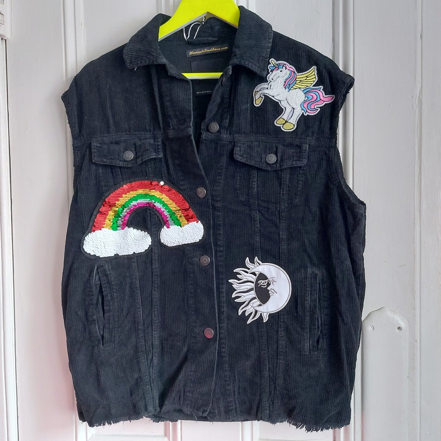 Large Sequin Unicorn Rainbow Mane