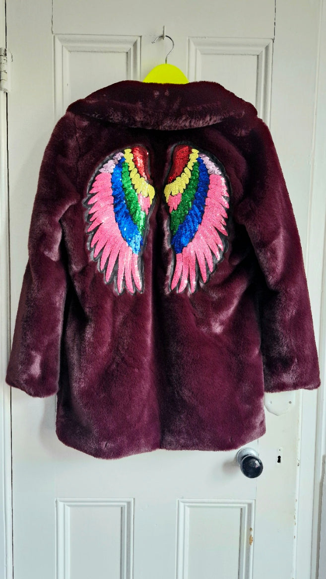 Rainbow Sequin Wings (Large) - 2 piece