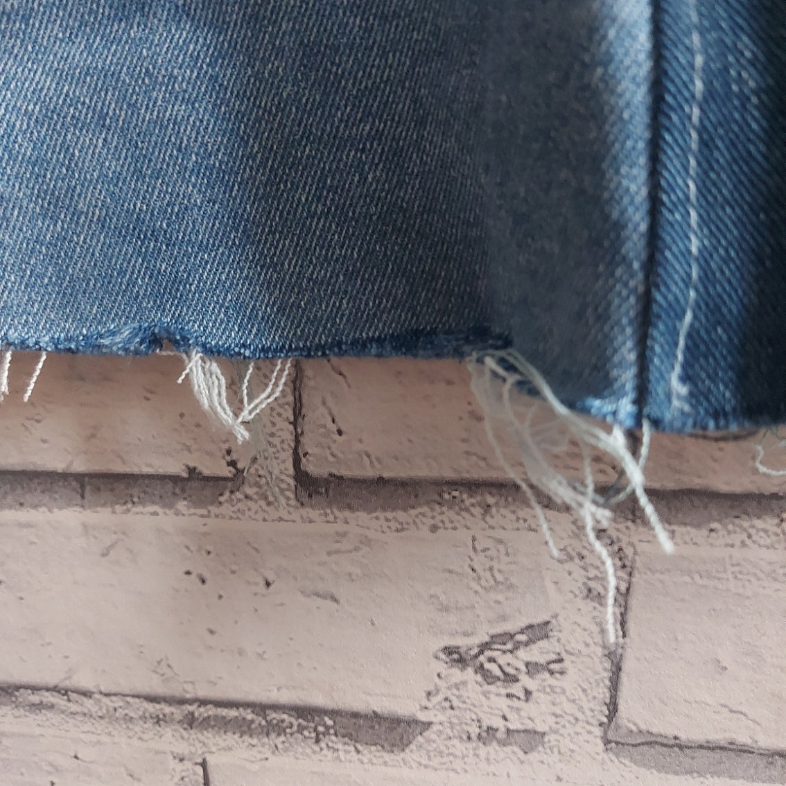 Upcycled Denim  Lace-up Legs