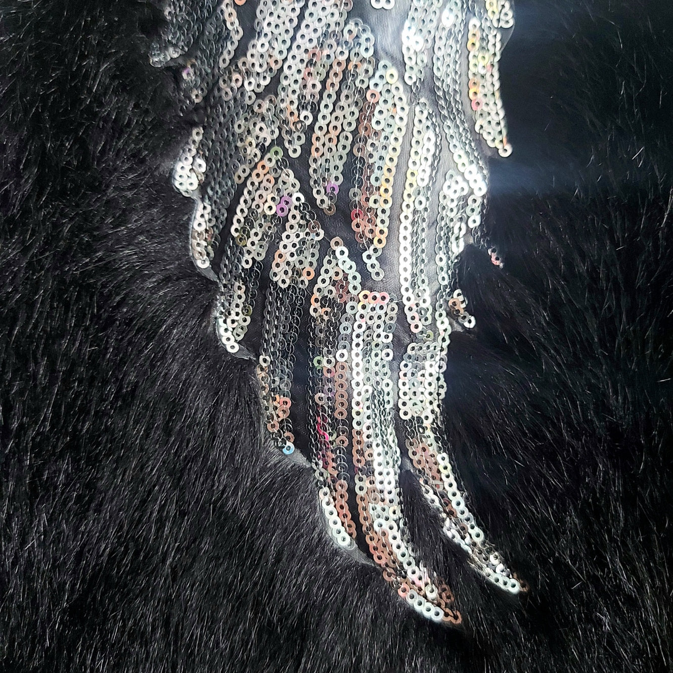 Silver Wing Furry Waistcoat