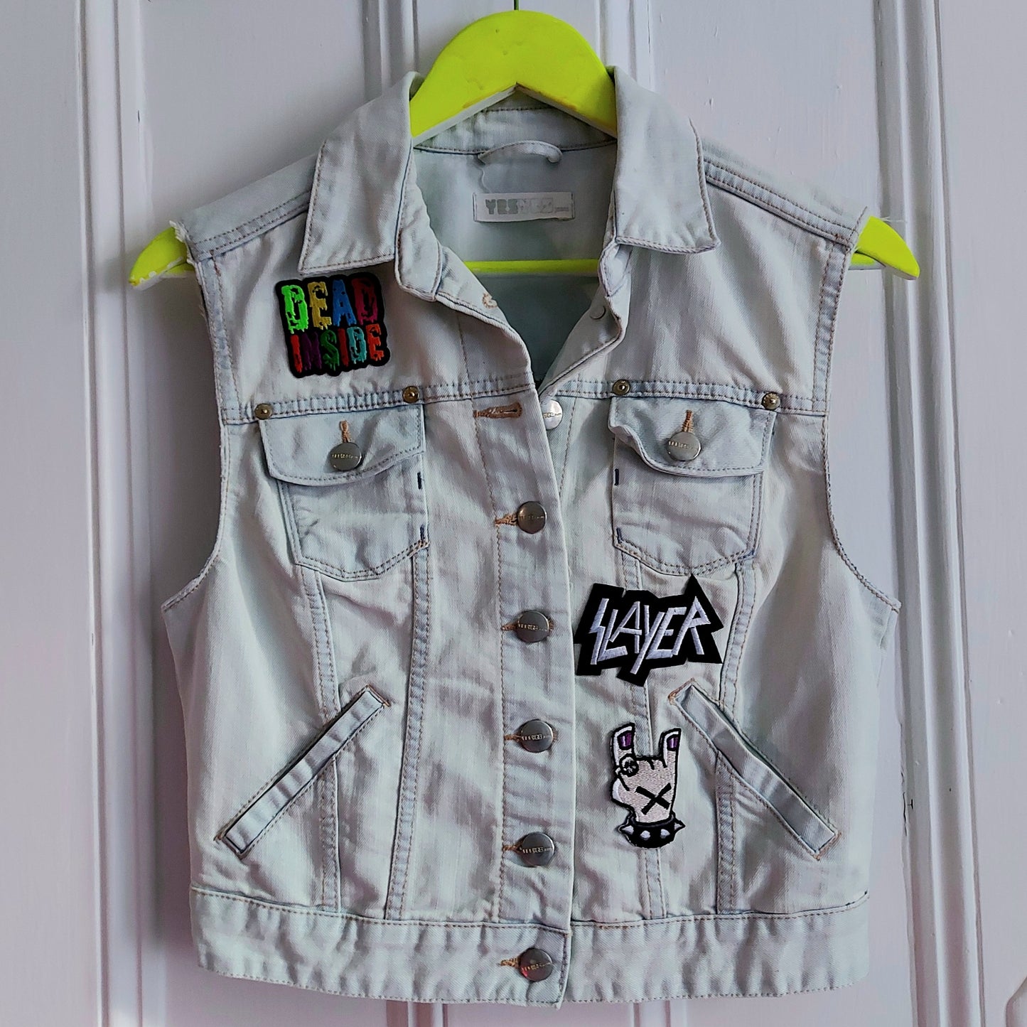 Zombie Bear denim Waistcoat - Size 12