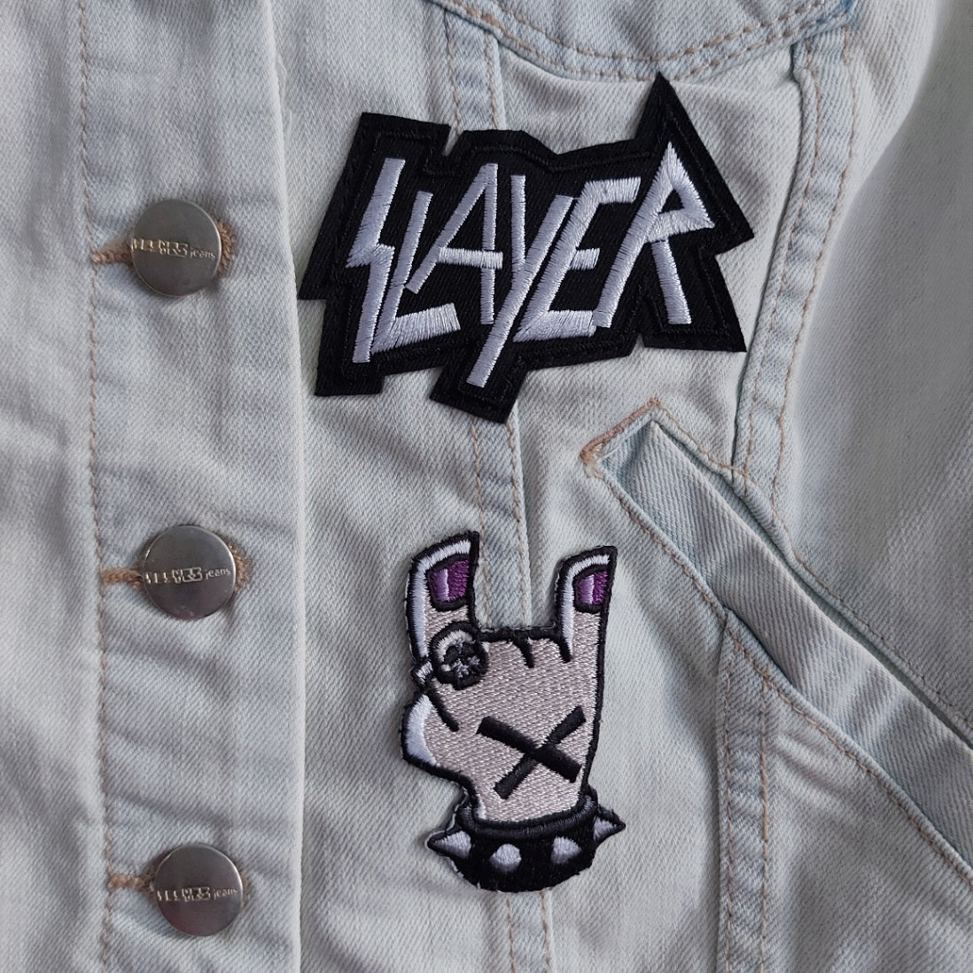 Zombie Bear denim Waistcoat - Size 12