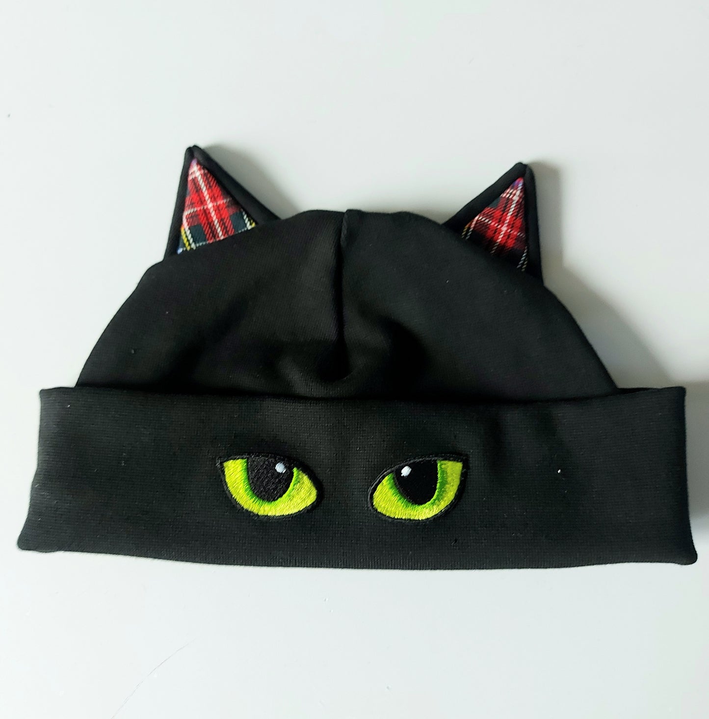 Organic Kitty Hat - Tartan Kitty