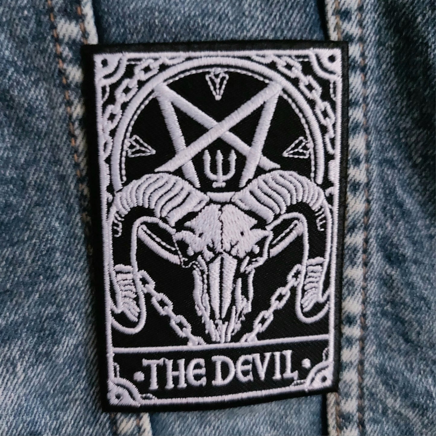 Ouija Tie Bleach Denim Jacket - Size 16