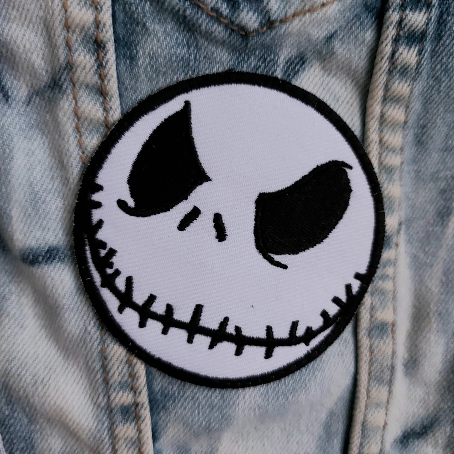 Ouija Tie Bleach Denim Jacket - Size 16