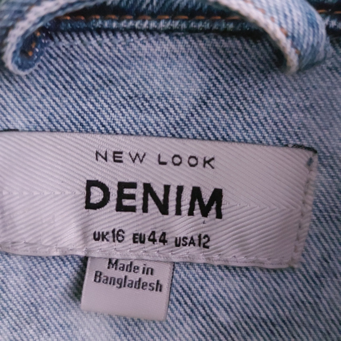 Ouija Tie Bleach Denim Jacket - Size 16