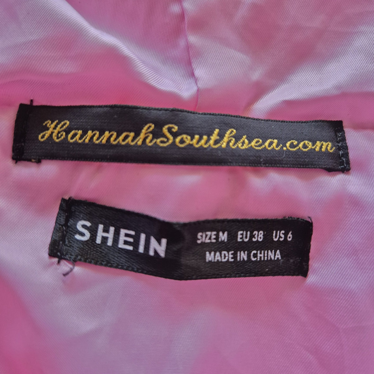 Pink Love Heart Bunny Coat - Shein M - Size 12