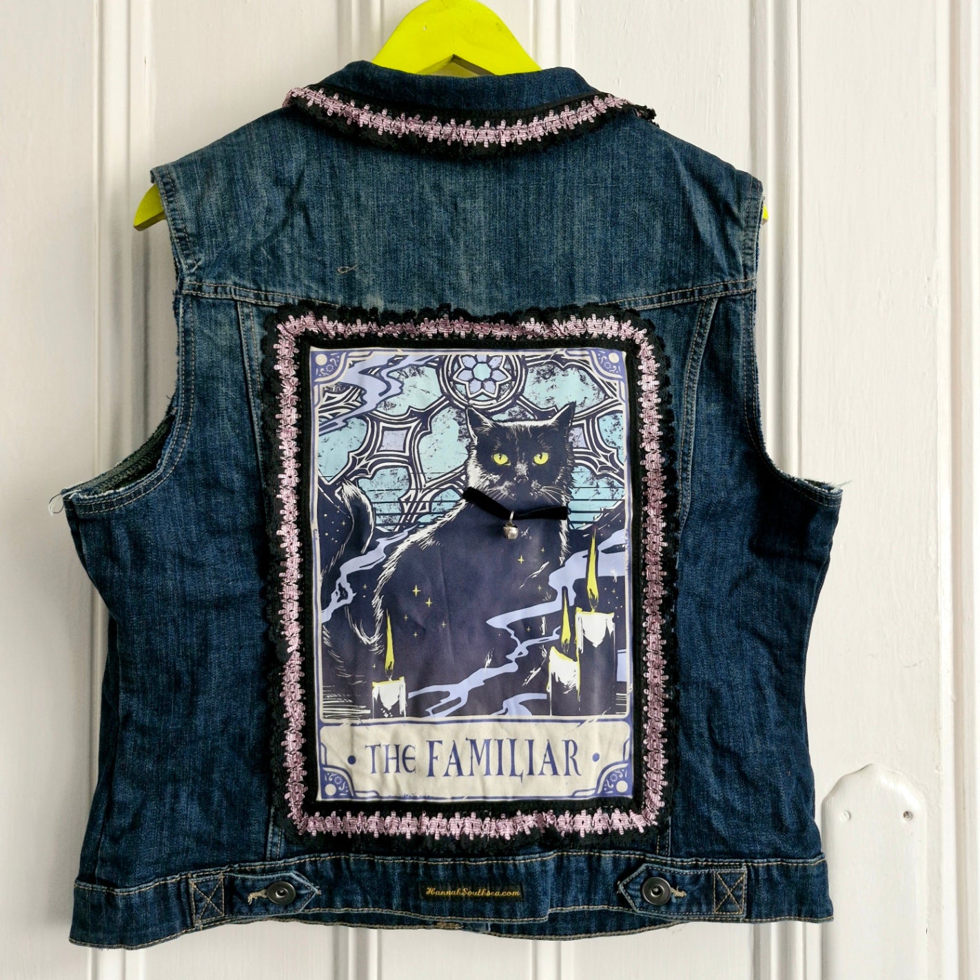 Feline Familiar Colour Print Blue Denim - Size 20