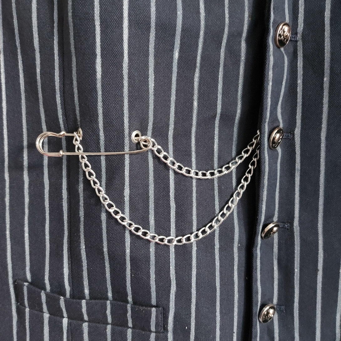 **SALE** Steampunk Pinstripe waistcoat - Size 16