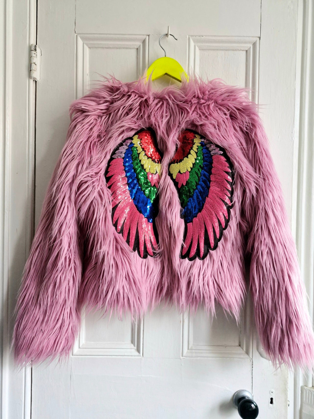 Rainbow Sequin Wings (Large) - 2 piece