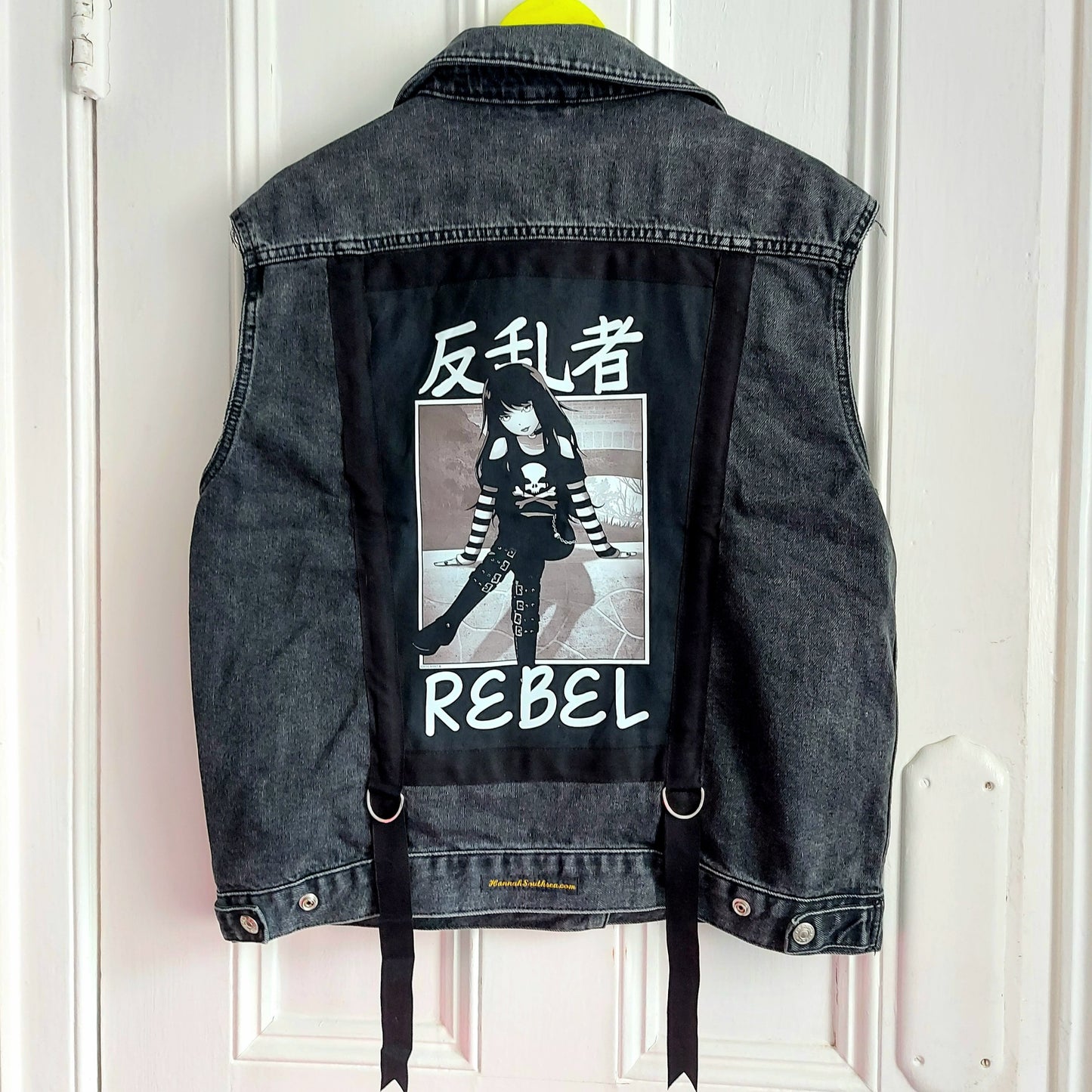 Tokyo Spirit Rebel Denim Battle Waistcoat - Size 12
