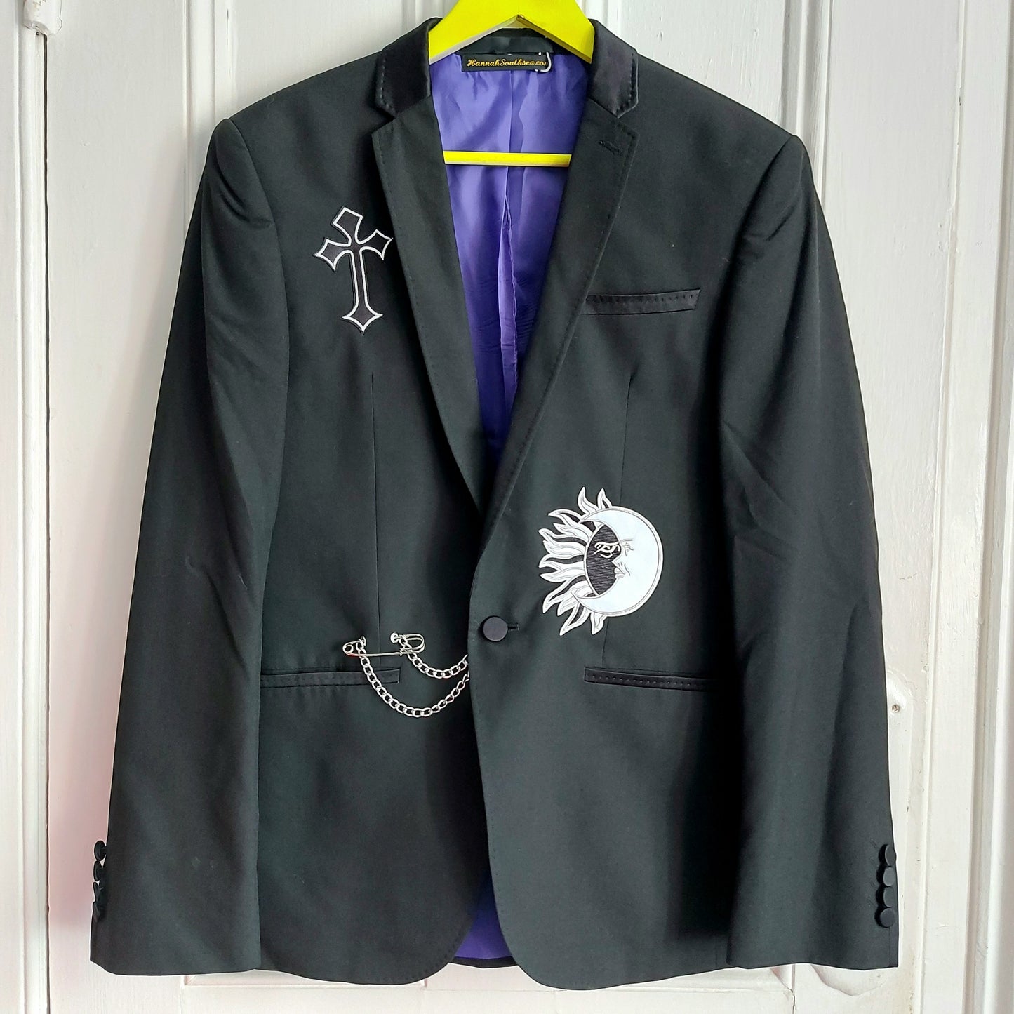 Goth Emo Reworked Suit Jacket - Chest 38"