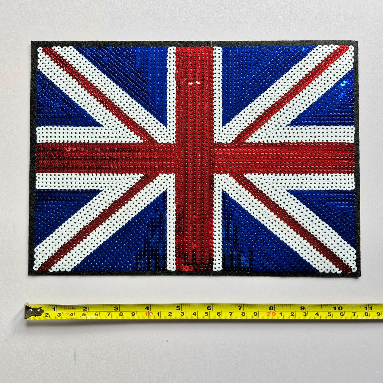 Union Jack Sequin Patch (Large)