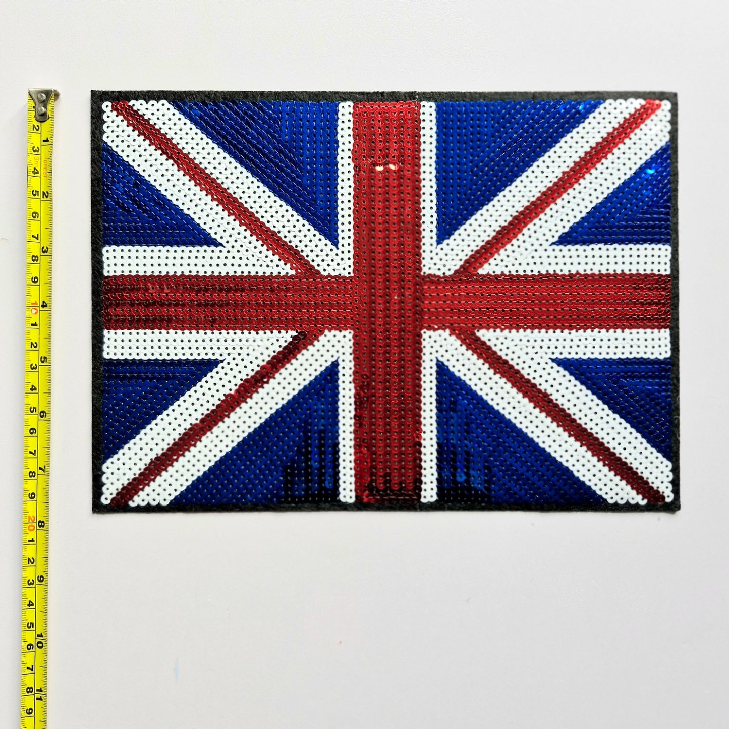 Union Jack Sequin Patch (Large)