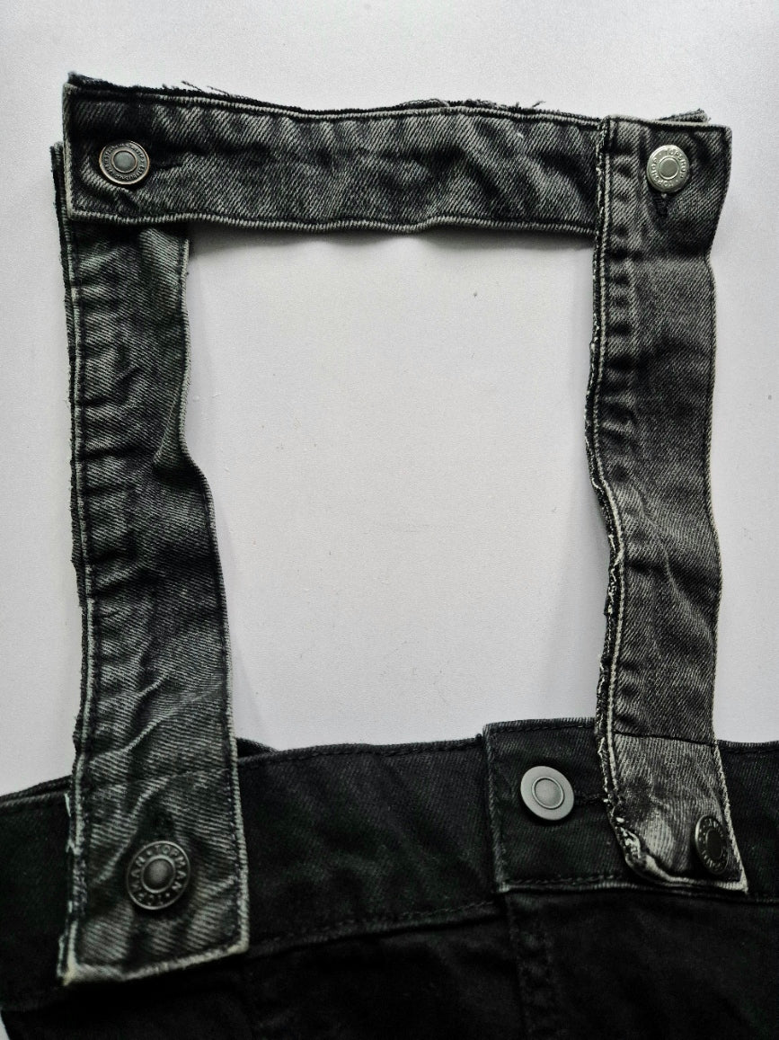 Glow Kitty Denim Tote Bag - UV pink