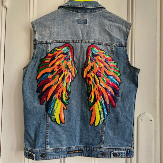 Phoenix Angel Wing Waistcoat - ASOS Size L