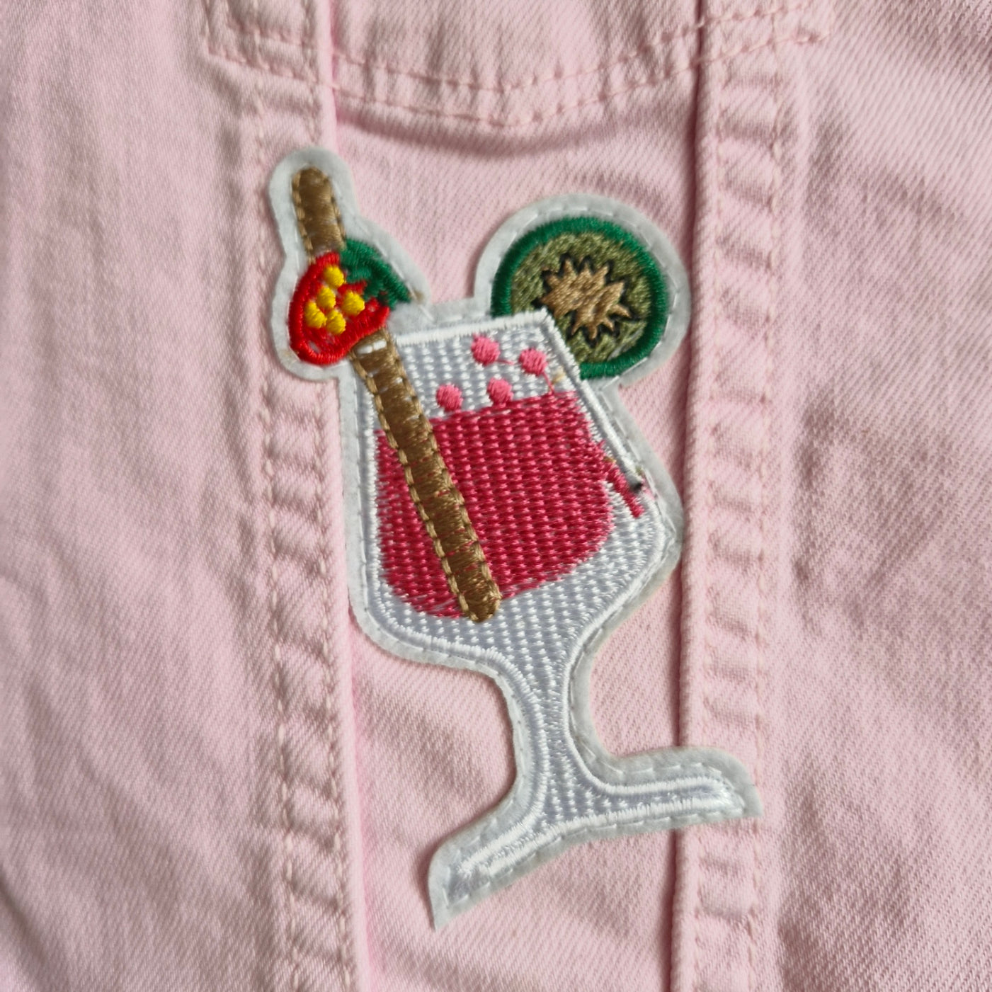 Kid's Sugar Skull Pink Denim - Age 10 years