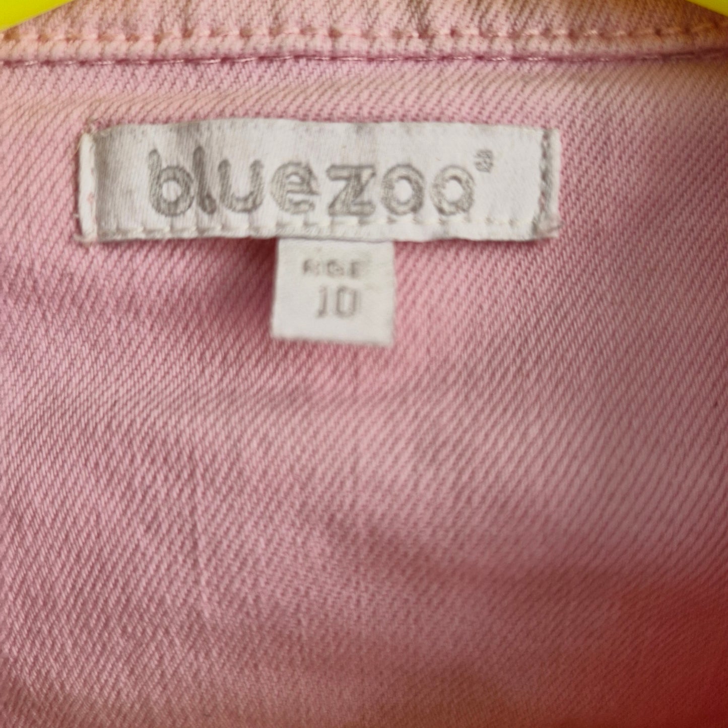 Kid's Sugar Skull Pink Denim - Age 10 years