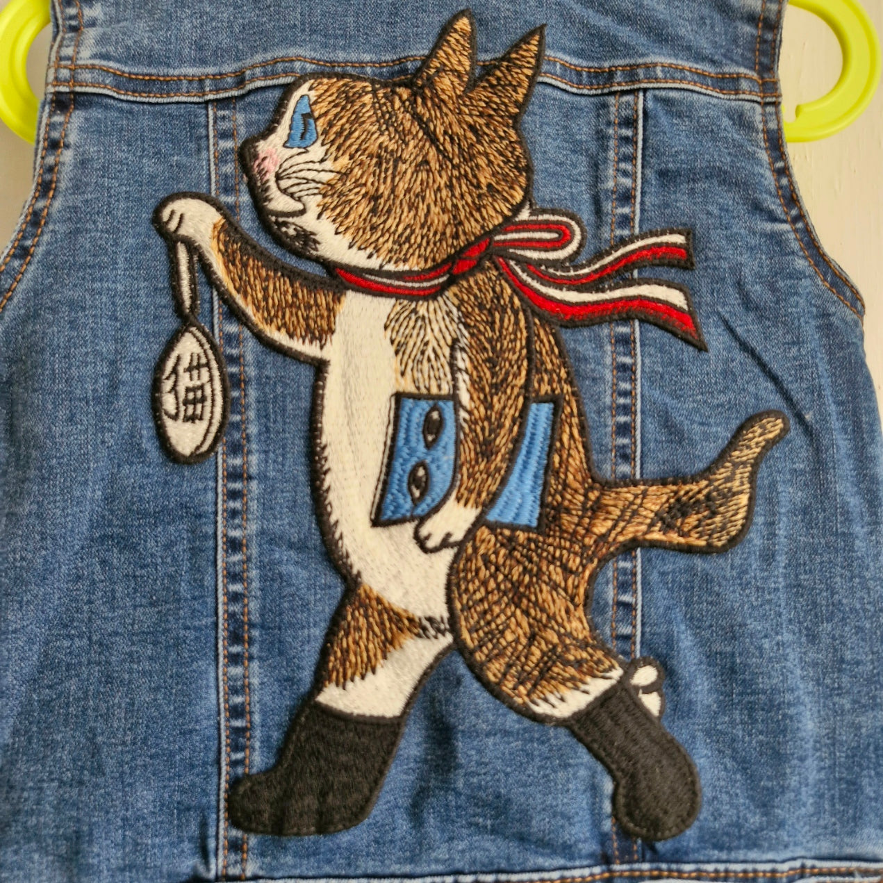 Kid's Cat With Pocket Watch Denim - Age 4-5 years