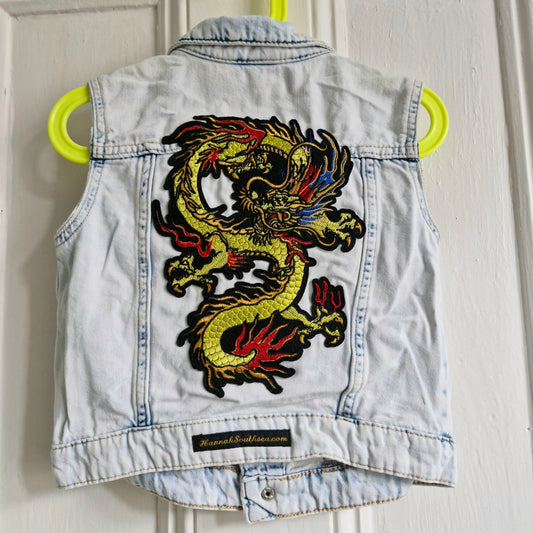 Kid's Chinese Dragon Denim - Age 3-4 years