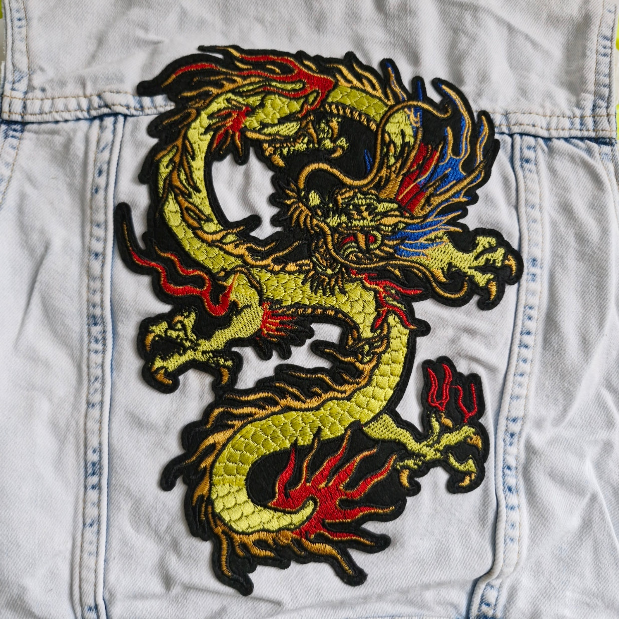 Kid's Chinese Dragon Denim - Age 3-4 years