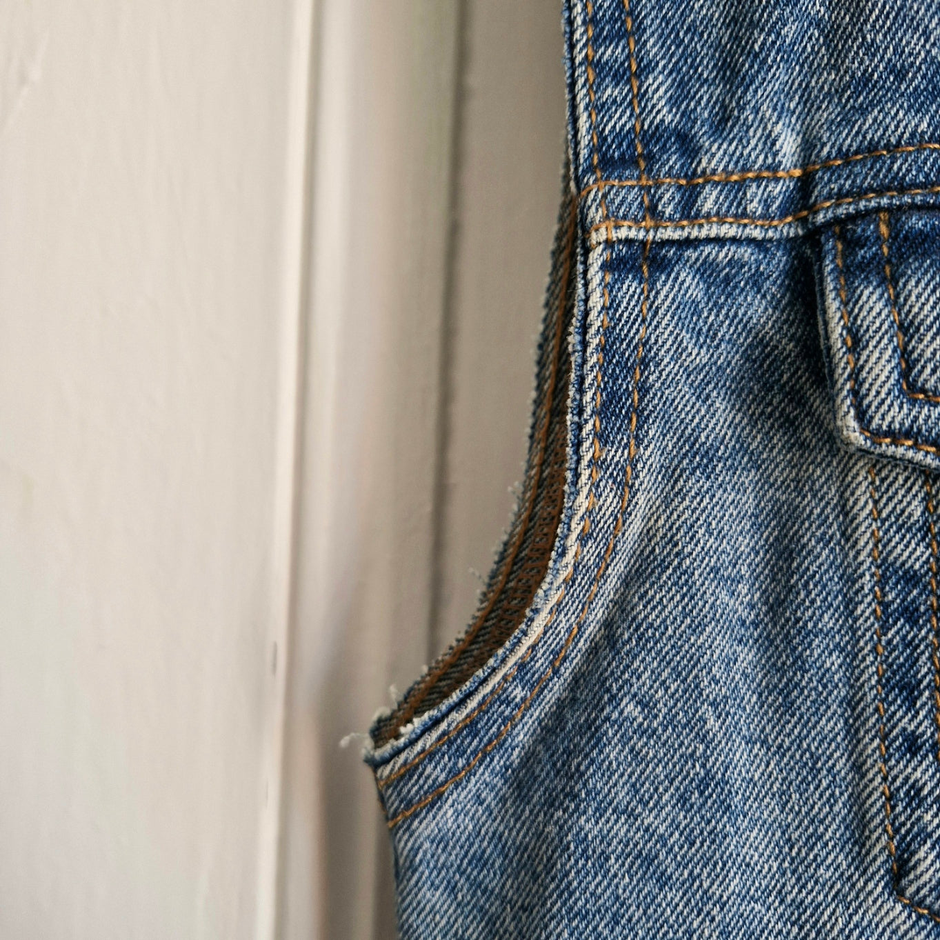 Phoenix Angel Wing Denim Waistcoat - Denim Co Size 12