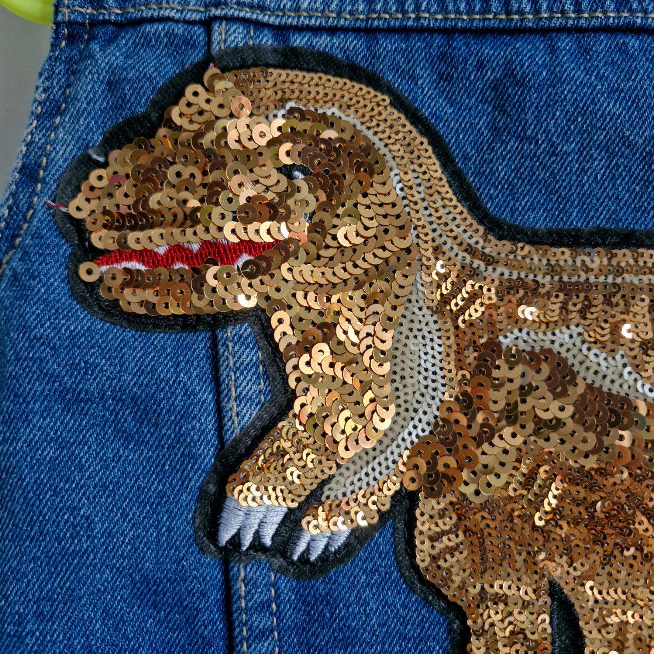 Kid's Sequin Dinosaur - Age 7-8 years