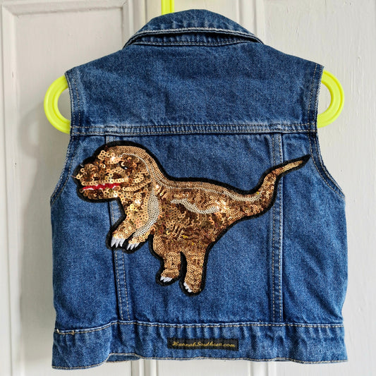 Kid's Sequin Dinosaur - Age 7-8 years