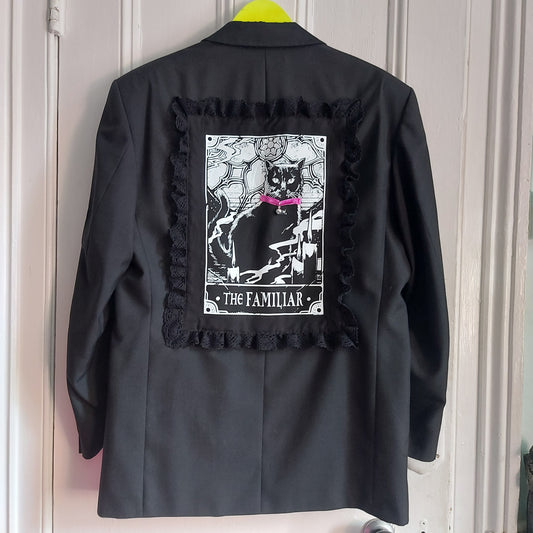 Black Cat Familiar Steampunk Jacket - Chest 52"
