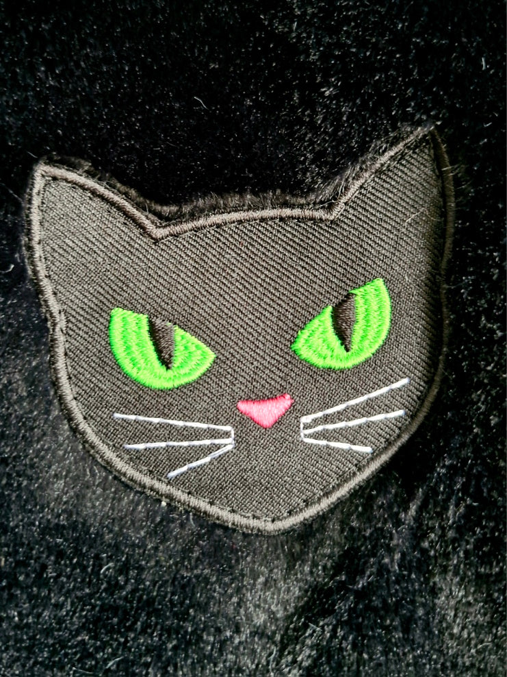 Black Kitty Coat - New Look Large