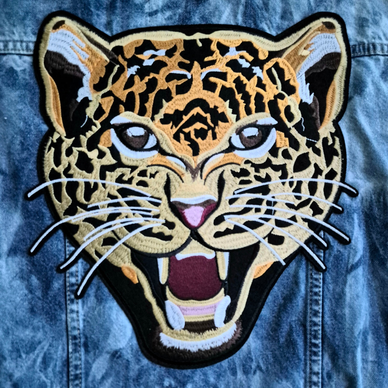 Age 10 - 11 Roaring Leopard Denim Festival Jacket