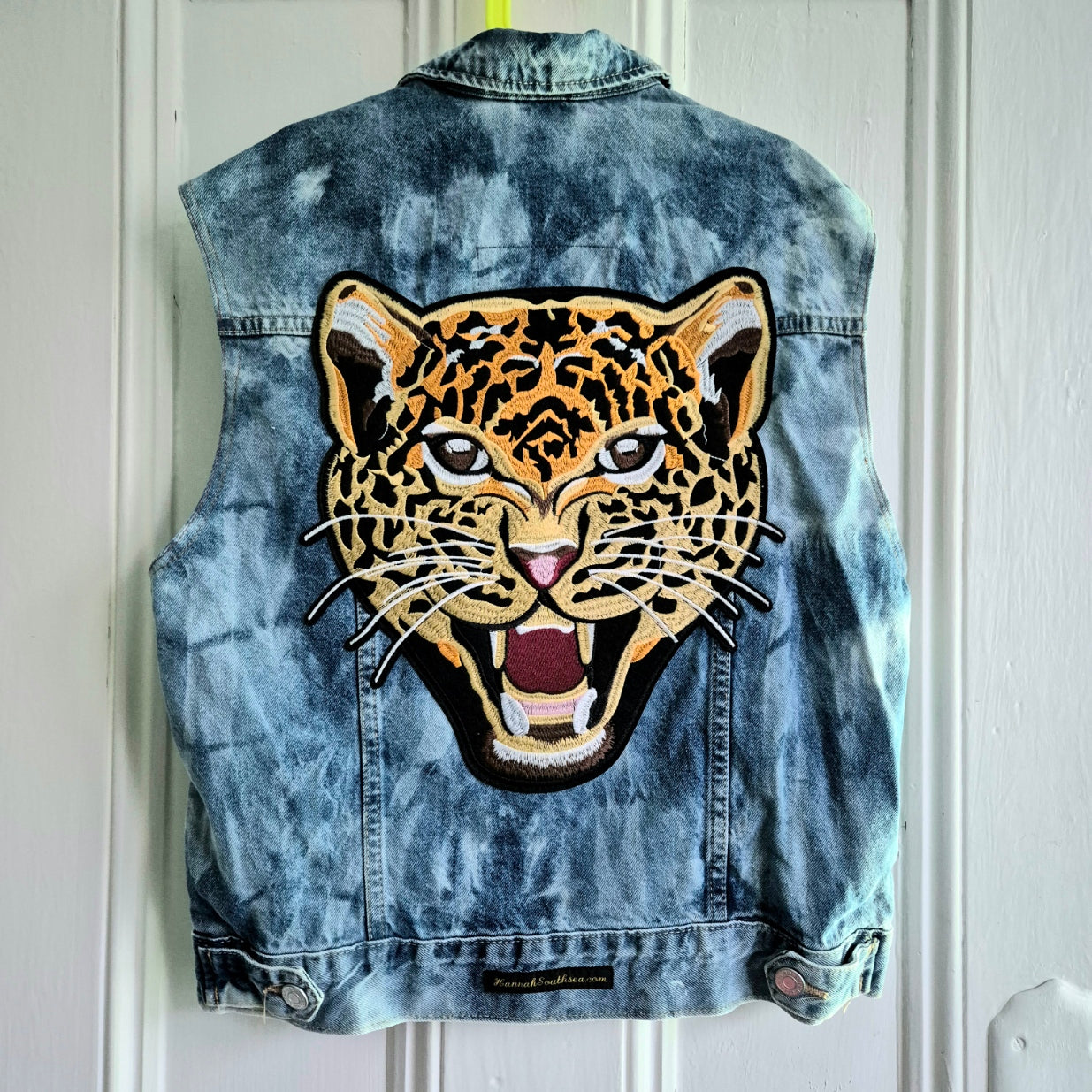Age 10 - 11 Roaring Leopard Denim Festival Jacket
