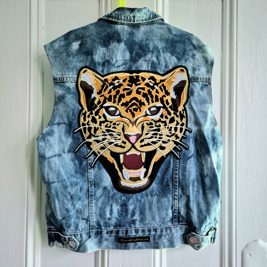 Age 10 - 11 Roaring Leopard Denim Festival Jacket