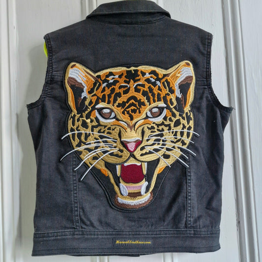 Kid's Leopard Denim - Age 11 years