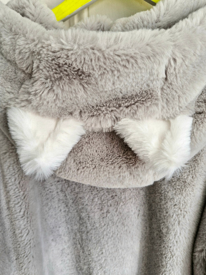 Grey Kitty Coat - New Look Large