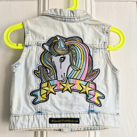 Kid's Unicorn Denim - 9-12 months