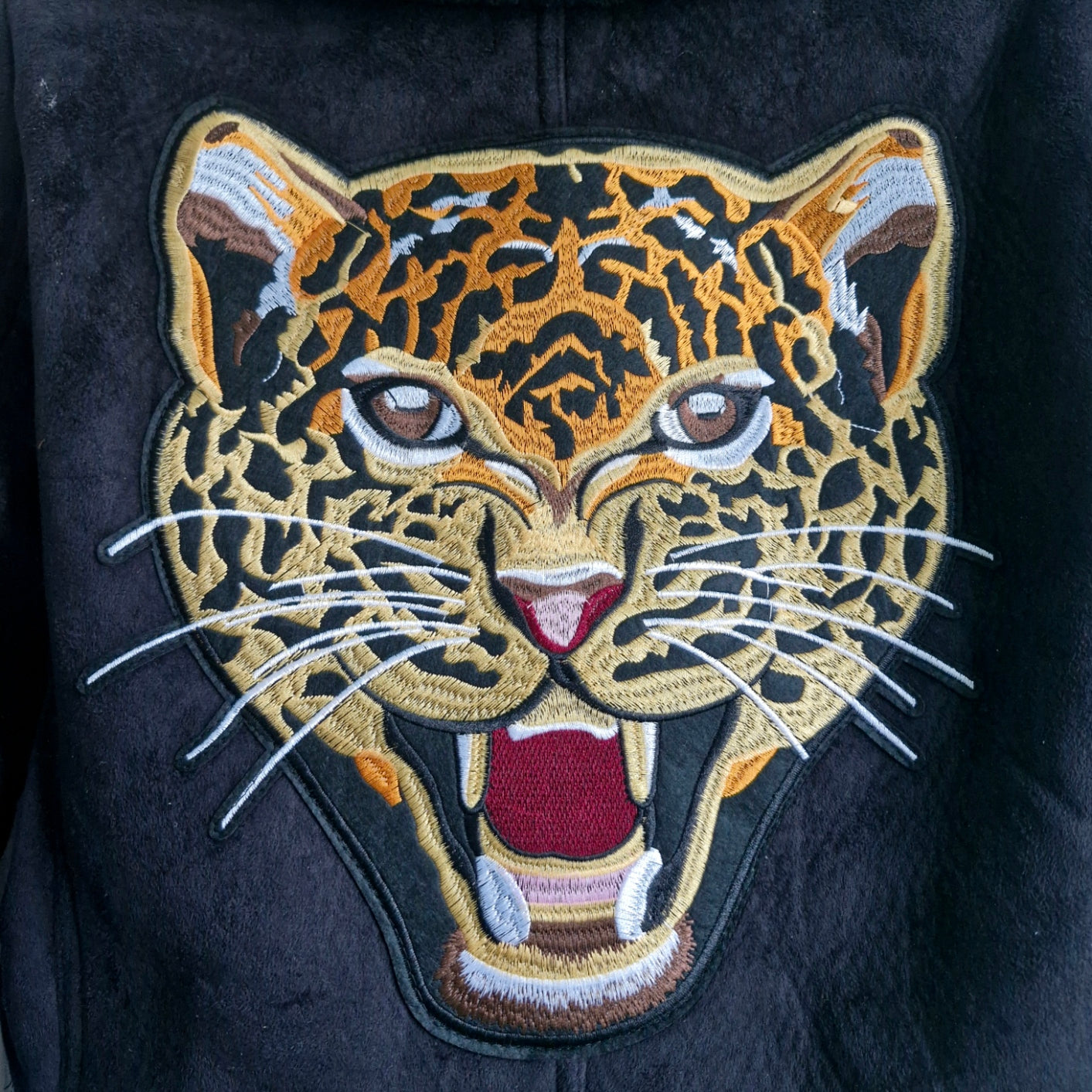 Teens & Tweens Furry Leopard Biker Jacket - Age 13 years