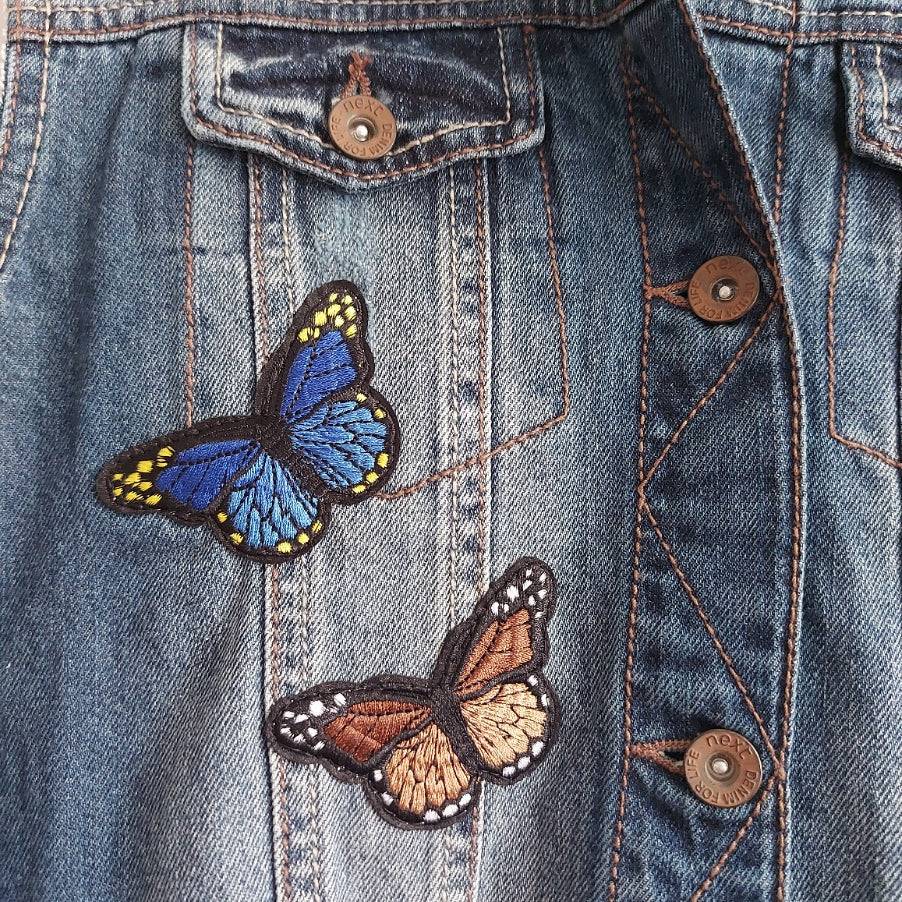 Butterflies Cropped Denim - Teens & Tweens