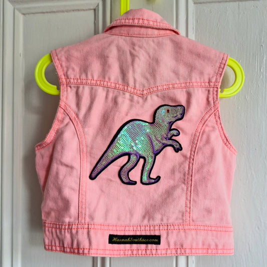 Kids Sequin Dino Battle Jacket - Age 6 years