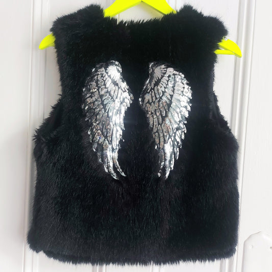 Silver Wing Furry Waistcoat