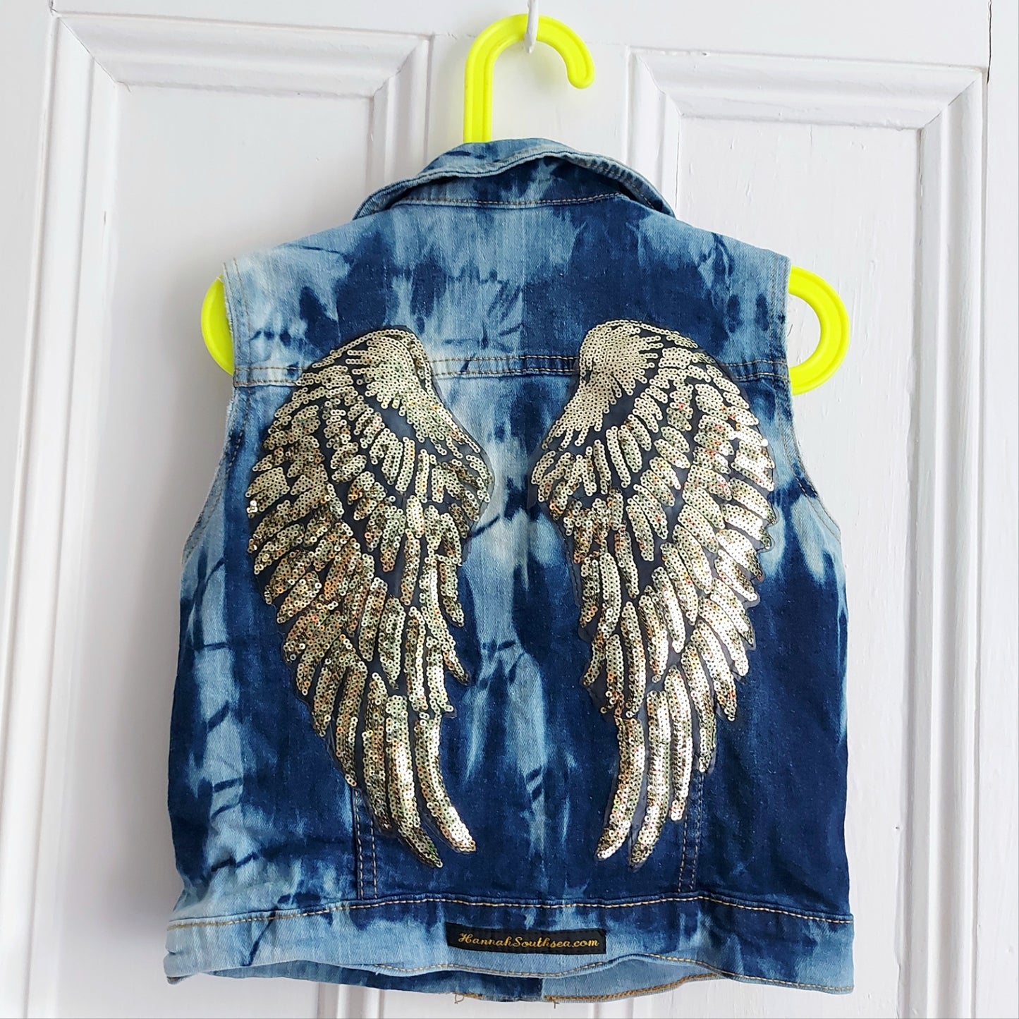 Sequin Gold Wings (small) - 2 Piece