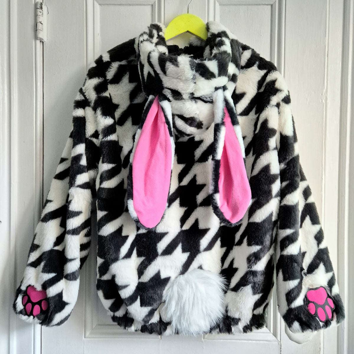 Houndstooth Bunny Coat - H&M M 14 -16