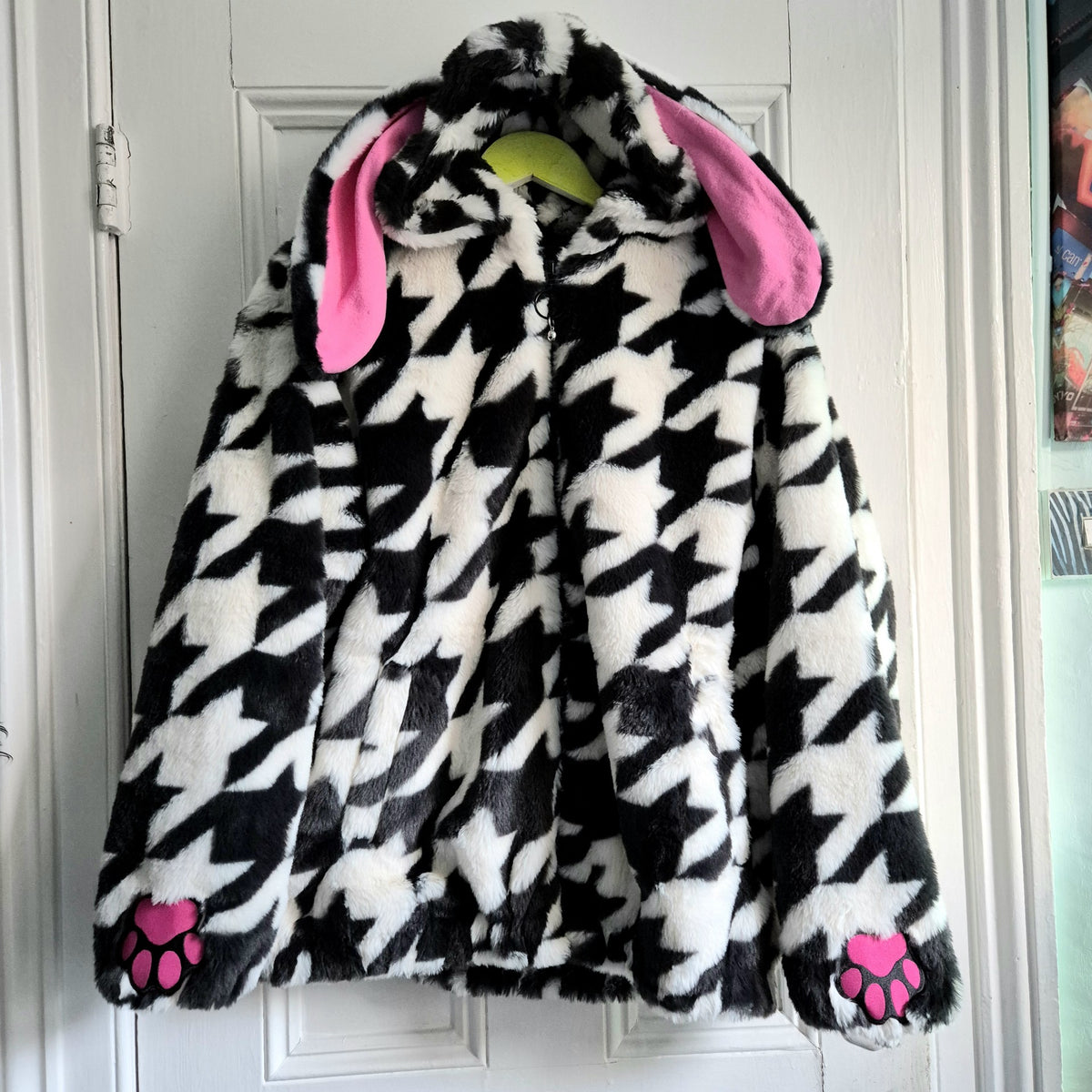 Houndstooth Bunny Coat - H&M M 14 -16