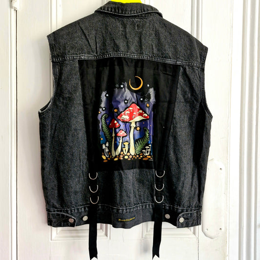 Magic Mushroom Battle Jacket - Man Size XL