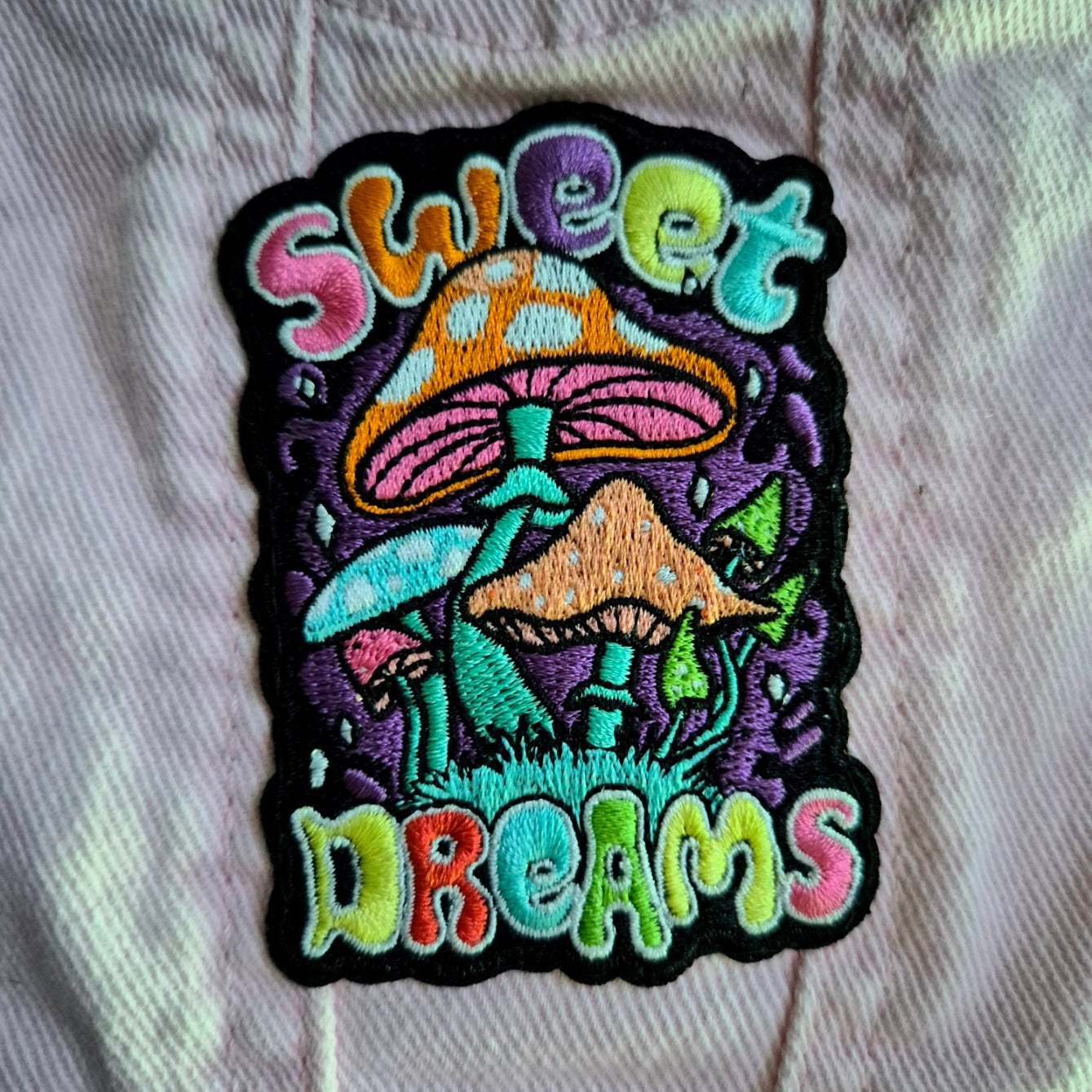 Age 11-12 Rainbow Wings Denim Festival jacket