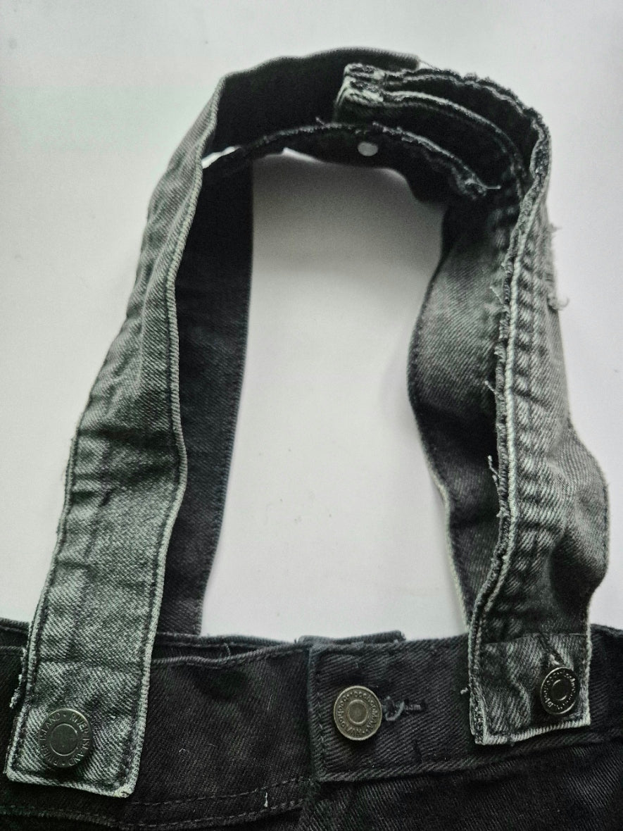 Glow Kitty Denim Tote Bag - Fuchsia Pink